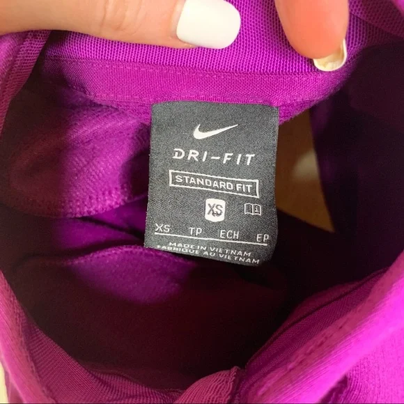NIKE Purple ¼ Zip Long Sleeve Pullover Jacket XS - Picture 7 of 8